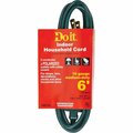 All-Source 6 Ft. 16/2 Green Cube Tap Extension Cord IN-PT2162-06X-GR